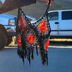 Handmade crochet shirt large